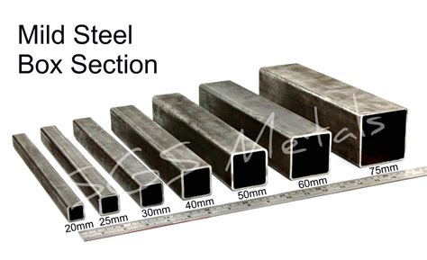 box section sizes steel|steel box section sizes chart.